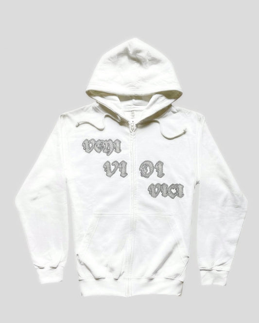 RHINESTONE ZIP-HOODIE