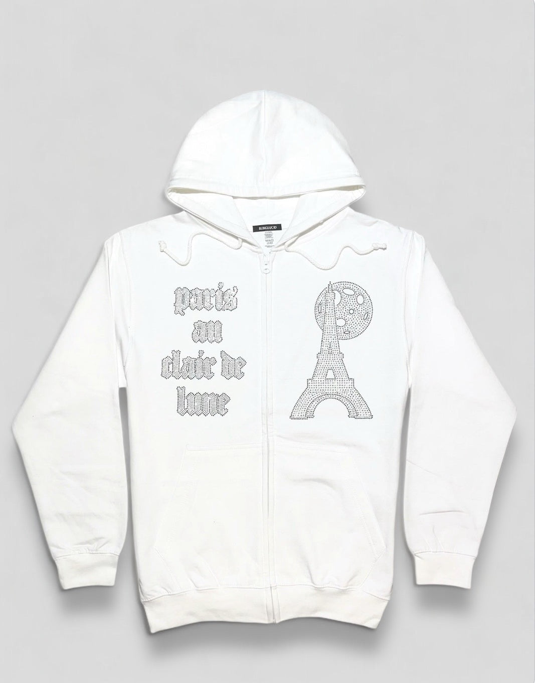 RHINESTONE ZIP-HOODIE