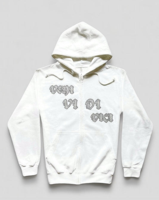 RHINESTONE ZIP-HOODIE